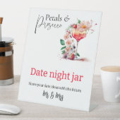 Petals Prosecco Brautparty Sockelschild (In Situ)