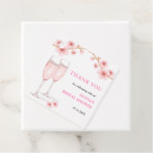 Petals & Prosecco Brautparty Vielen Dank Geschenkanhänger (Beispiel)