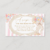 Petals Prosecco Bridal Shower Recipe Request Begleitkarte (Vorderseite)