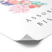 Petals & Prosecco Champagne Brautparty Food Poster (Ecke)