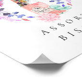 Petals & Prosecco Champagne Brautparty Food Poster (Ecke)