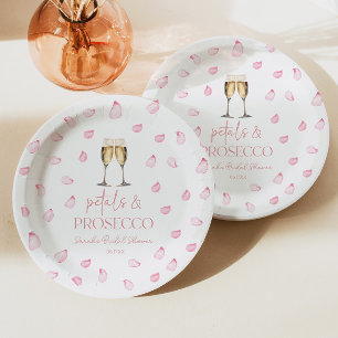 Petals & Prosecco Champagner Brautparty Pappteller