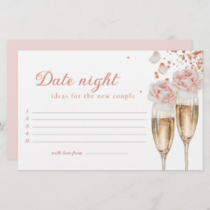 Petals & Prosecco Date Night Game Brautparty Briefpapier