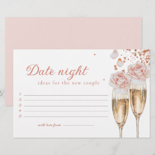 Petals & Prosecco Date Night Spiel Brautparty Briefpapier