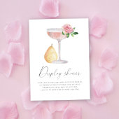 Petals & Prosecco - Dusche anzeigen Begleitkarte