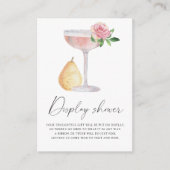 Petals & Prosecco - Dusche anzeigen Begleitkarte (Vorderseite)