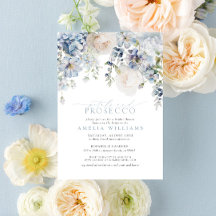 Petals & Prosecco Dusty Blue Floral Brautparty