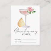 Petals & Prosecco - erraten Sie, wie viele Korken  Begleitkarte (Vorderseite)