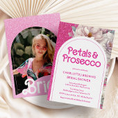 Petals & Prosecco Floral Arch Boho Brautparty Einladung