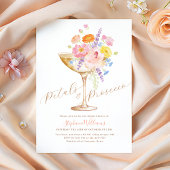Petals & Prosecco Floral Bridal Shower Invitation Einladung