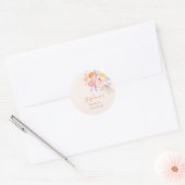 Petals & Prosecco Floral Bridal Shower Stickers (Umschlag)