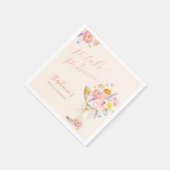 Petals & Prosecco Florale Brautparty-Servietten Serviette (Ecke)