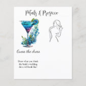 Petals & Prosecco Guess Dress Bridal Duschspiel (Vorderseite)