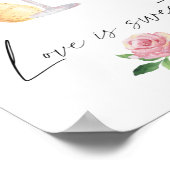 Petals & Prosecco - Liebe ist süß und nimmt eine L Poster (Ecke)
