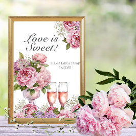 Petals & Prosecco "Liebe ist süß" Unterschrift Einladung