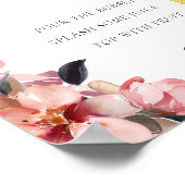 Petals & Prosecco Mimosa Bar Sign Brautparty Poster (Ecke)