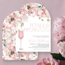 Petals & Prosecco Modernes rosafarbenes Brautparty