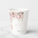 Petals & Prosecco Modernes rosafarbenes Brautparty Pappbecher<br><div class="desc">Servieren Sie mit einem blühtest leckere Cocktails, Punch oder Signatur. Dieser Blumenbecher vereint zeitlose Blütenblüten und moderne Typografie - eine mühelose Art, die Bar- oder Getränkestation zu erhöhen. Ideal für Brautpartys, Rosébrunches oder Feiern mit rosa Motiven. Schließen Sie das Aussehen mit passenden Tellern, Servietten und Beschriftungen ab. Auf Anfrage können...</div>