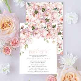 Petals & Prosecco Pink Brautparty Einladung