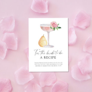 Petals & Prosecco - Rezept für die zukünftige Brau Begleitkarte