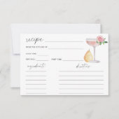 Petals & Prosecco - Rezept-Karte (Vorderseite)