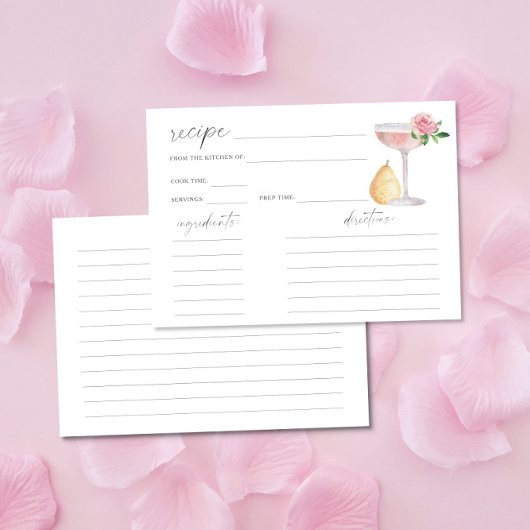 Petals & Prosecco - Rezeptkarte