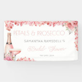 Petals & Prosecco Rose Rosa Bubbly Banner (Horizontal)