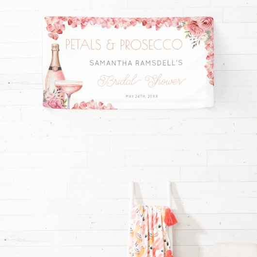 Petals & Prosecco Rose Rosa Bubbly Banner (InSitu)