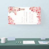 Petals & Prosecco Rose Rosa Bubbly Banner (Messe)