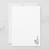 Petals & Prosecco Whimsical Brautparty Einladung (Rückseite)