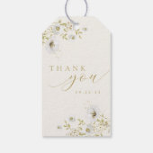 Petals & Prosecco Wildblumen Brautparty Tag Geschenkanhänger (Rückseite)