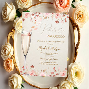 Petals & Prosecco Wildblumen-Einladung Einladung