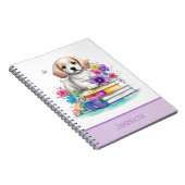 Petals & Puppies & Bücher Vibrannende Aquarellschu (Rechte Seite)