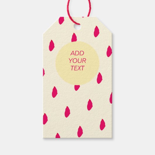 Petals Regendesign Geschenk Tag Geschenkanhänger (Vorderseite)