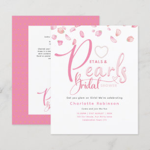 PETALS UND PEARLS Pink Glam Chic Brautparty