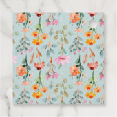 Petals und Prosecco Bläsernes Brautparty Geschenkanhänger (Rückseite)