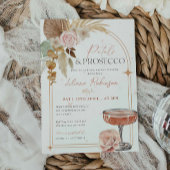 Petals und Prosecco Boho Bridal Dusche Einladung