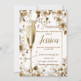 Petals und Prosecco Braudusche Einladung