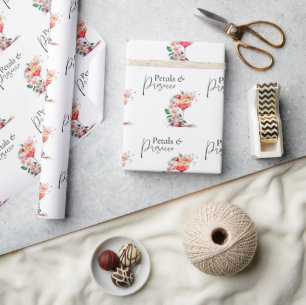 Petals und Prosecco Brautparty Brunch Geschenkpapier