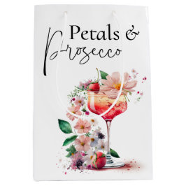 Petals und Prosecco Brautparty Brunch Mittlere Geschenktüte