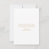 Petals und Prosecco-Brautparty Dankeskarte (Rückseite)