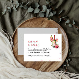 Petals und Prosecco-Brautparty-Display-Dusche Begleitkarte