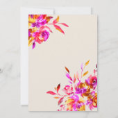 Petals und Prosecco-Brautparty Einladung (Rückseite)