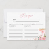 Petals und Prosecco-Brautparty Einladung (Vorderseite)