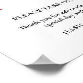 Petals und Prosecco Brautparty Favoriten Zeichen Poster (Ecke)