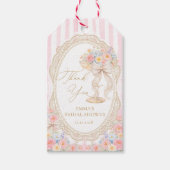 Petals und Prosecco Brautparty Geschenkanhänger (Vorderseite)