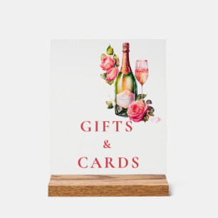 Petals und Prosecco Brautparty Geschenke & Karten Acrylschild