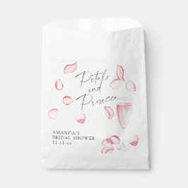 Petals und Prosecco-Brautparty Geschenktütchen