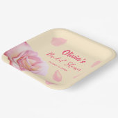 Petals und Prosecco Brautparty Paper Teller (Gewinkelt)