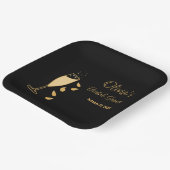 Petals und Prosecco-Brautparty Pappteller (Gewinkelt)